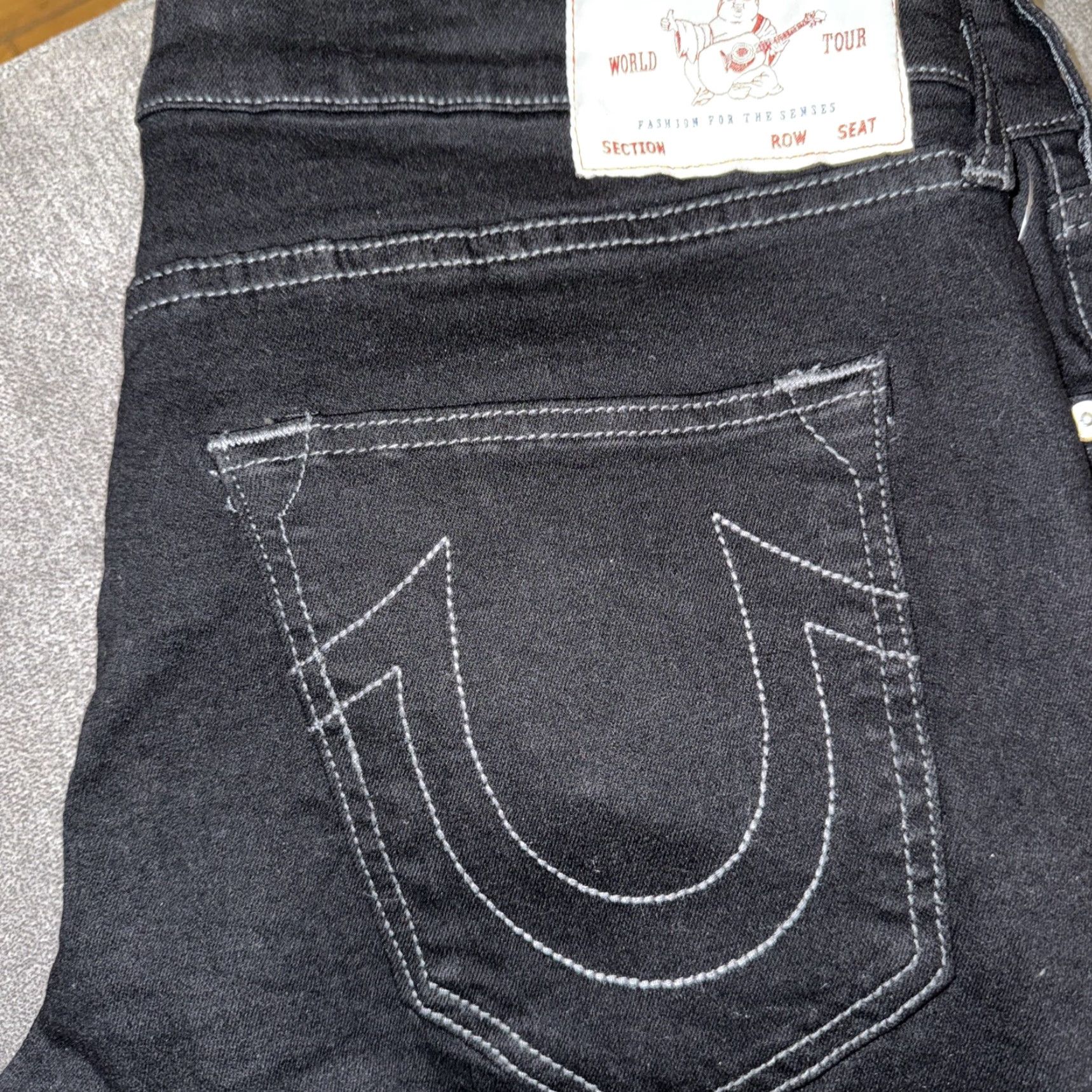 True Religion BNWT True Religion Denim Shorts Black 34W Mens Regular Denim 34W Black Shorts Size US 34 / EU 50 - 3 Thumbnail