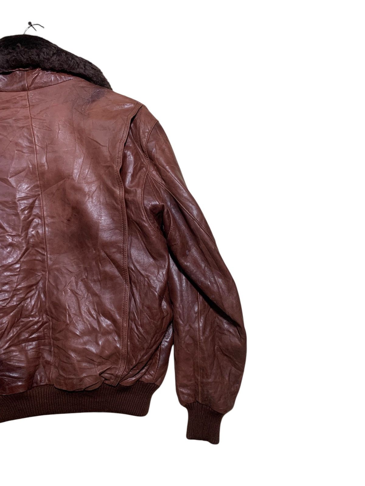Japanese Brand 🔥VTG SHEEPSKIN LEATHER JACKETS SHERPA Size US L / EU 52-54 / 3 - 8 Thumbnail