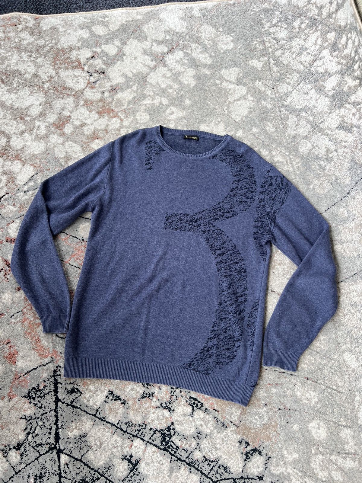 image of Billionaire Couture x Italian Designers Billionaire Italian Couture Sweater in Blue, Men's (Size XL