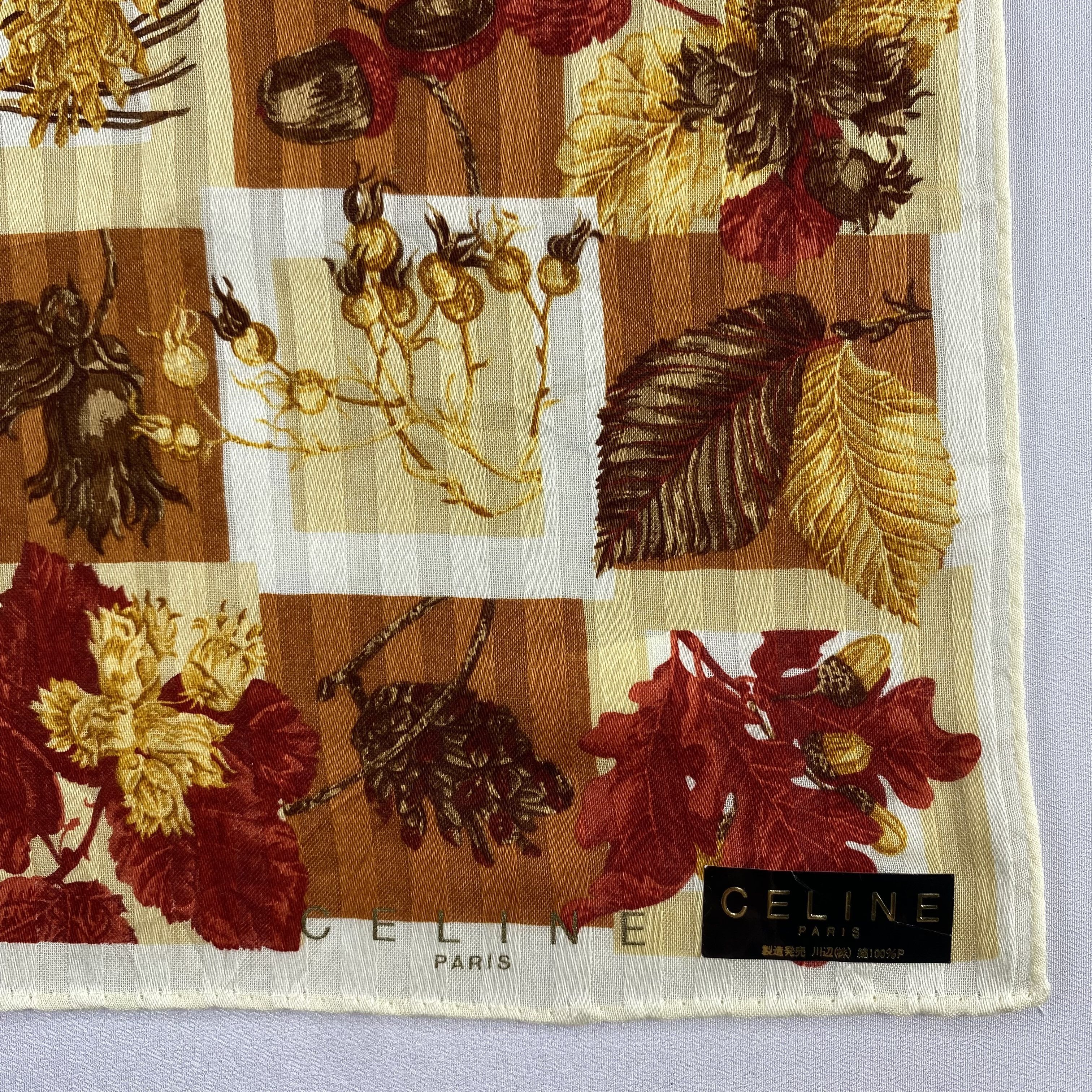 Celine × Vintage NWT Celine Neckerchief / Bandana / Handkerchief-P952 Size ONE SIZE - 3 Thumbnail