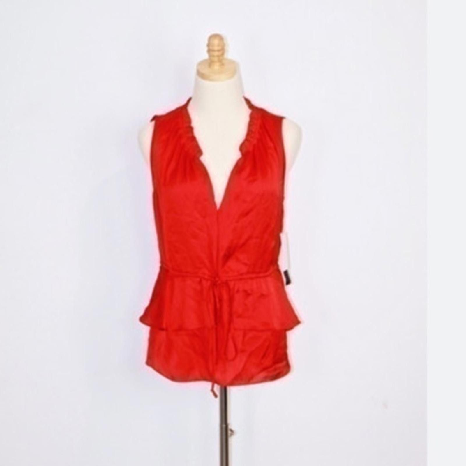 Designer Cynthia Steffe tie front silk blouse - used Size S / US 4 / IT 40 - 1 Thumbnail