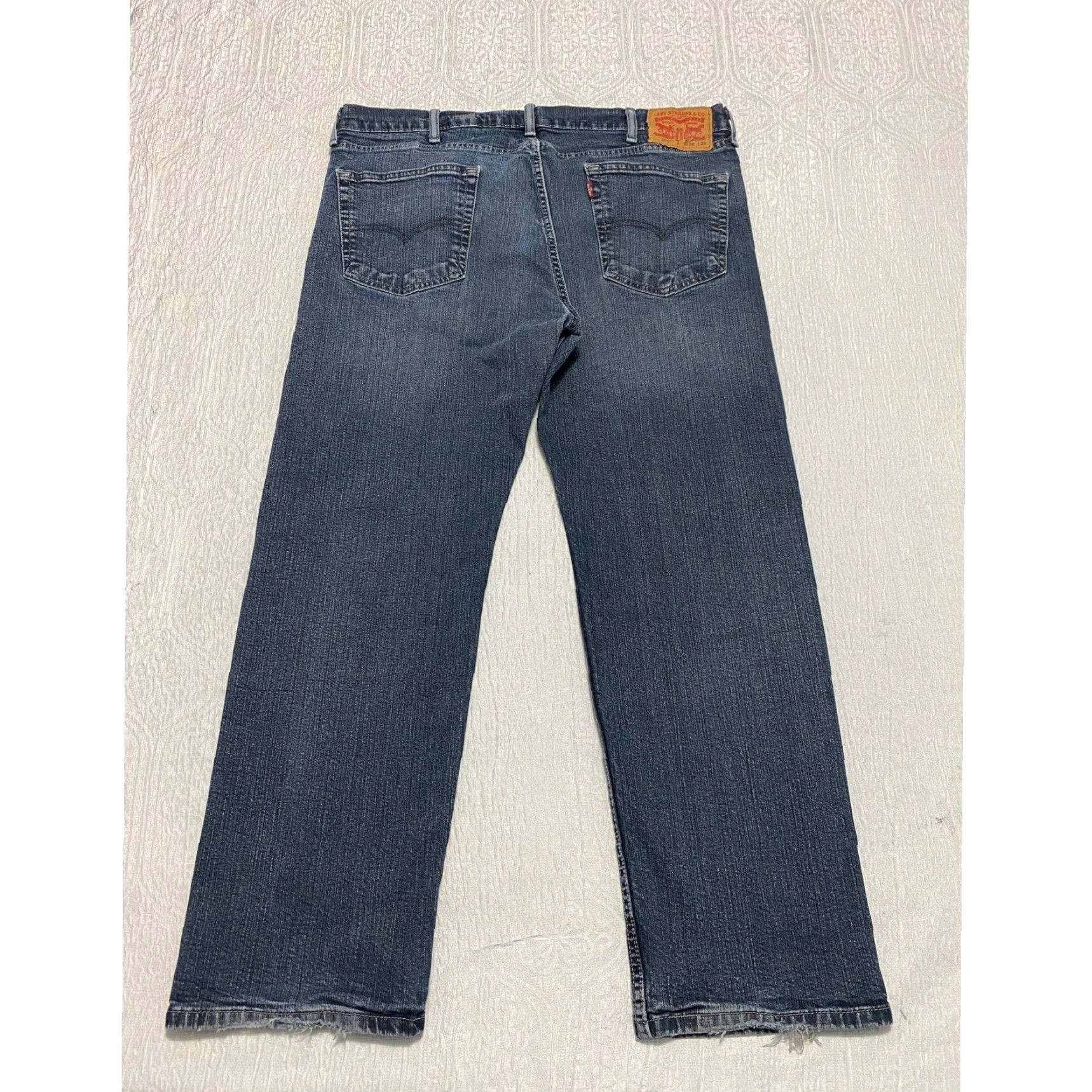 Levi's Levi's 505 Jeans Mens Regular Fit Straight 38x29 Blue Denim Zip Button Stretch Comfort Pockets Size US 38 / EU 54 - 2 Thumbnail