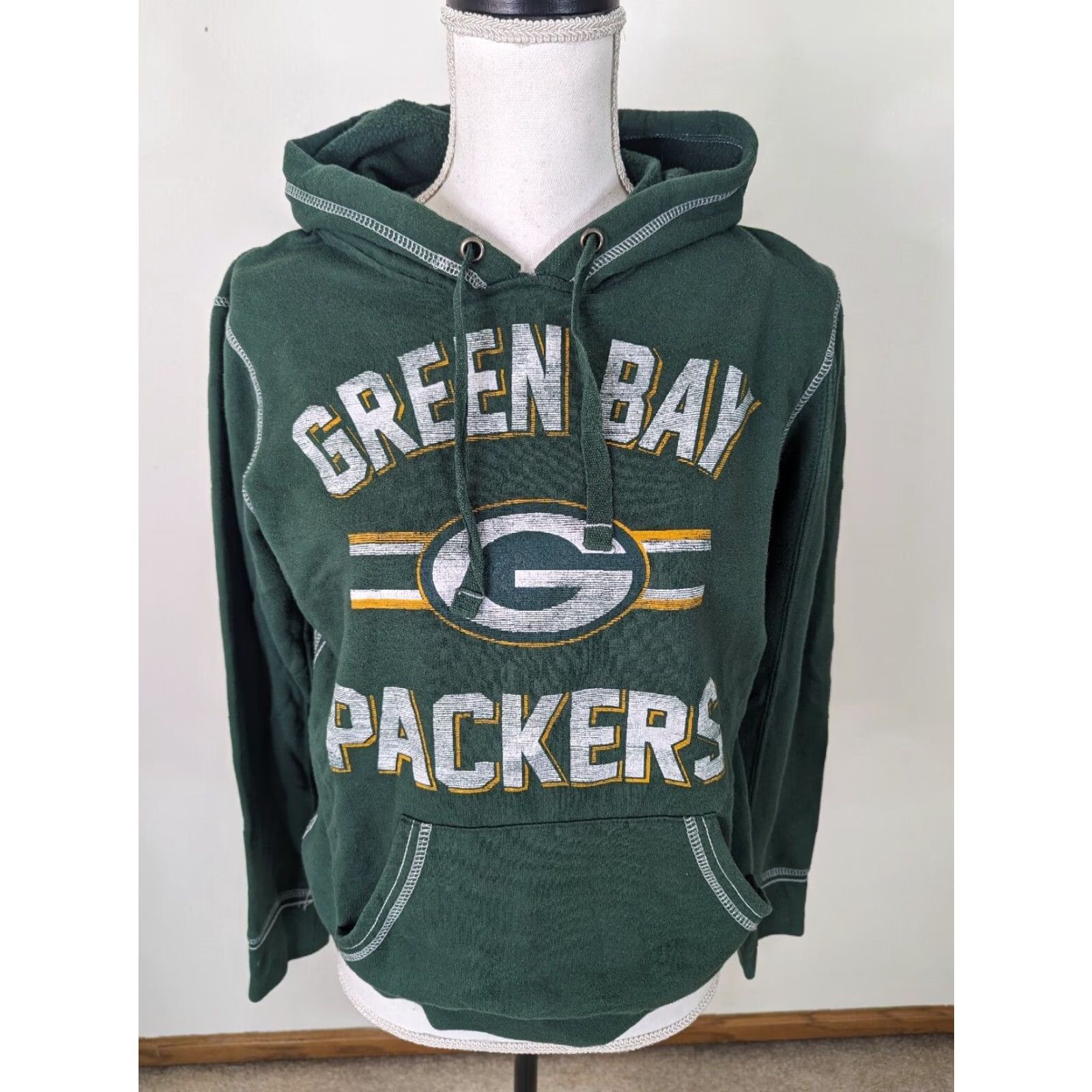NFL NFL Green Bay Packers Ladies Hoodie Sweatshirt M Pullover Hooded Zip Green Size M / US 6-8 / IT 42-44 - 2 Thumbnail