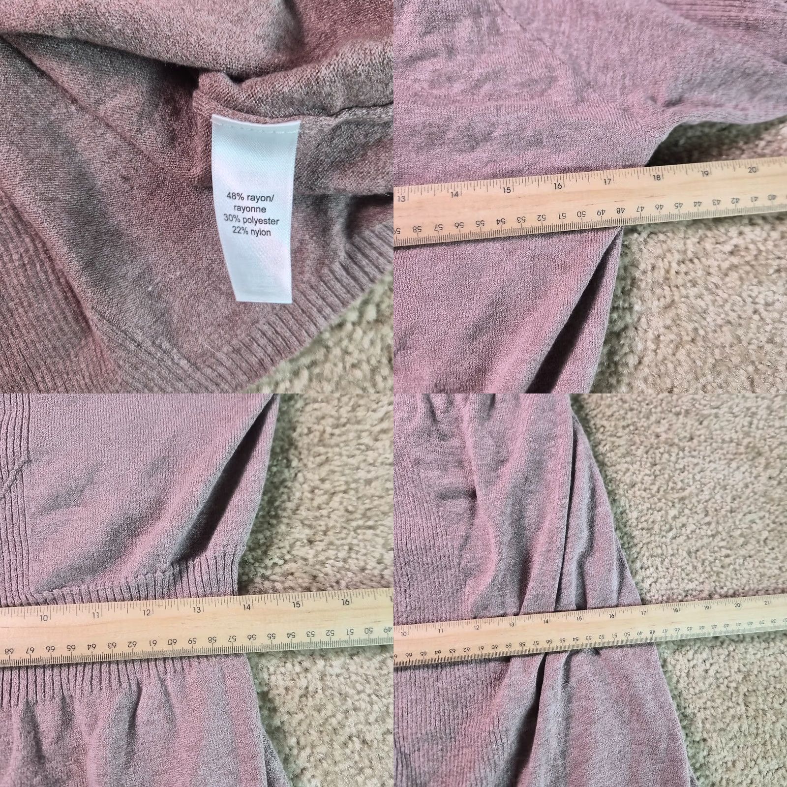 Vintage Maurices Dress Womens L Brown Size Tan Long Sleeve Knit Knee Length NWT G222 Size L / US 10 / IT 46 - 8 Thumbnail