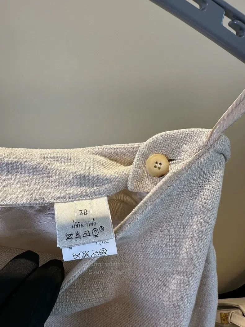 Hermes 100% linen skirt