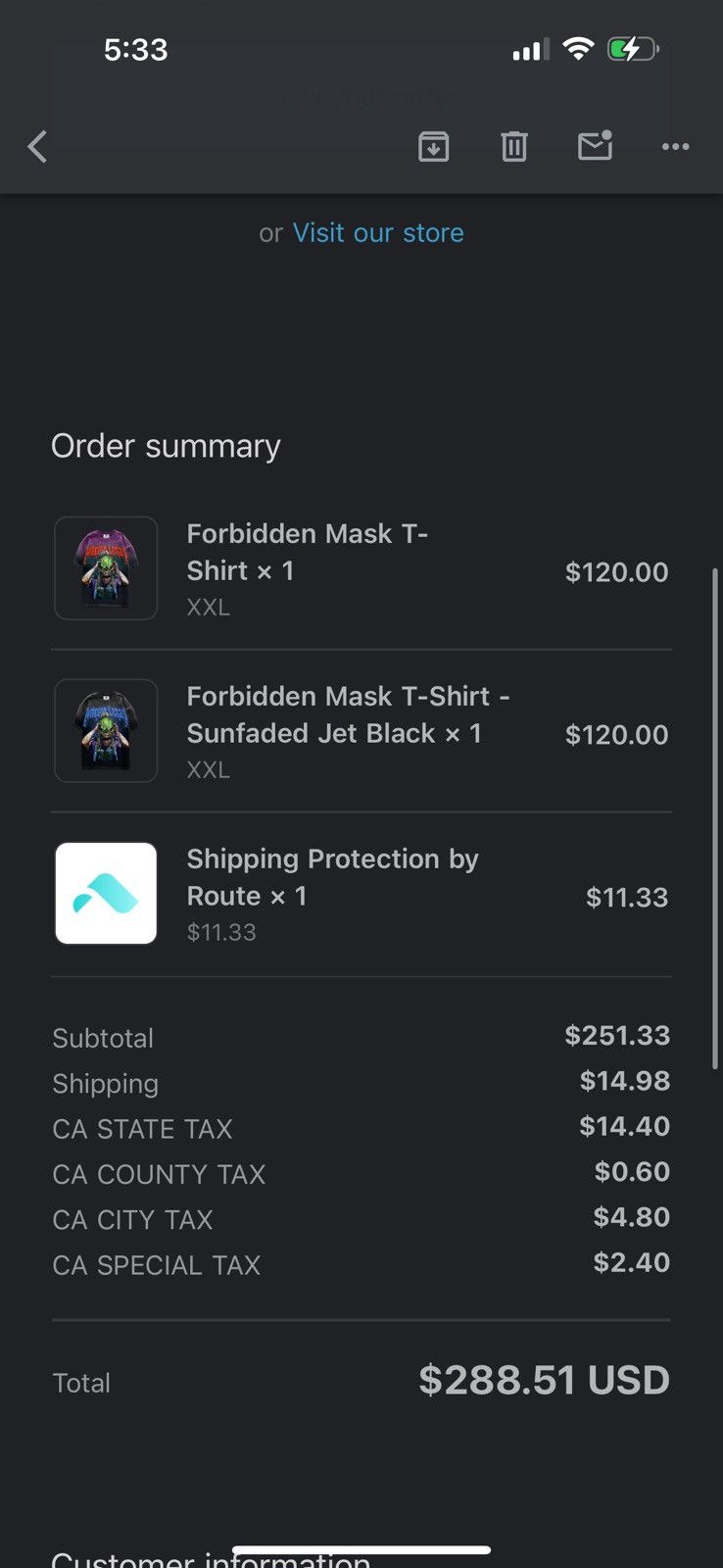 Warren Lotas Warren Lotus: Forbidden Mask Tee Size US XXL / EU 58 / 5 - 4 Thumbnail
