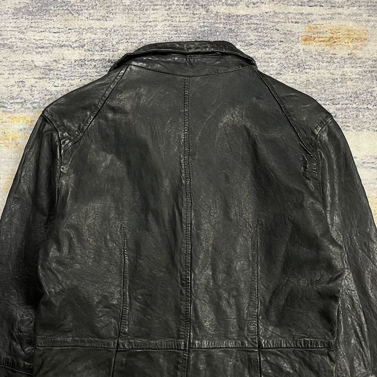 14th Addiction × Isamu Katayama Backlash × Japanese Brand Raw life blazer 2 button wrinkle leather jacket Size US M / EU 48-50 / 2 - 10 Thumbnail