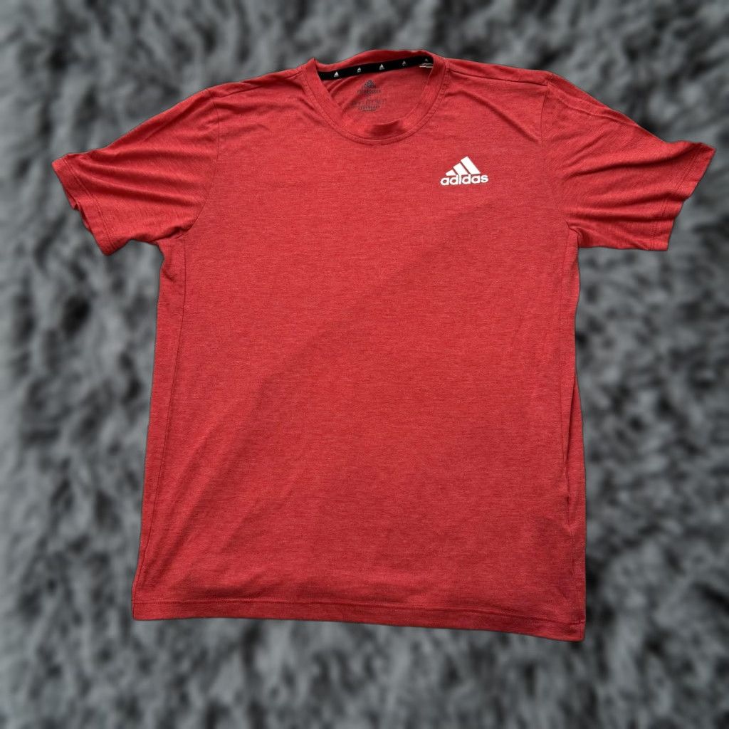 Adidas Adidas Shirt Mens Small Red Aeroready Primegreen Athletic GR0511 Lightweight Size US S / EU 44-46 / 1 - 1 Thumbnail