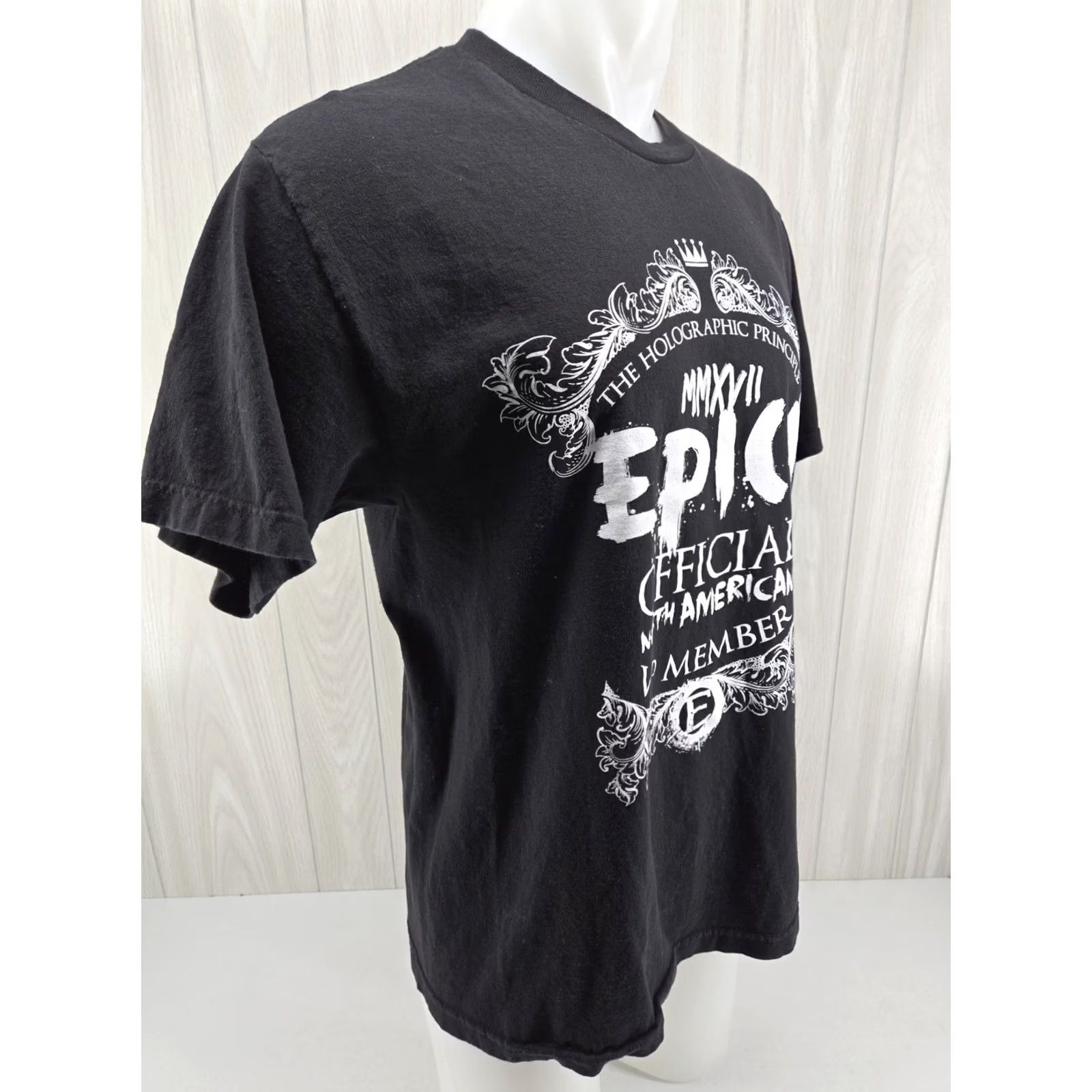 Vintage Epica Band VIP Member Black Shirt Size Large T-Shirt Men Graphic Print Short Sleeve 100% Cotton Size US L / EU 52-54 / 3 - 7 Thumbnail
