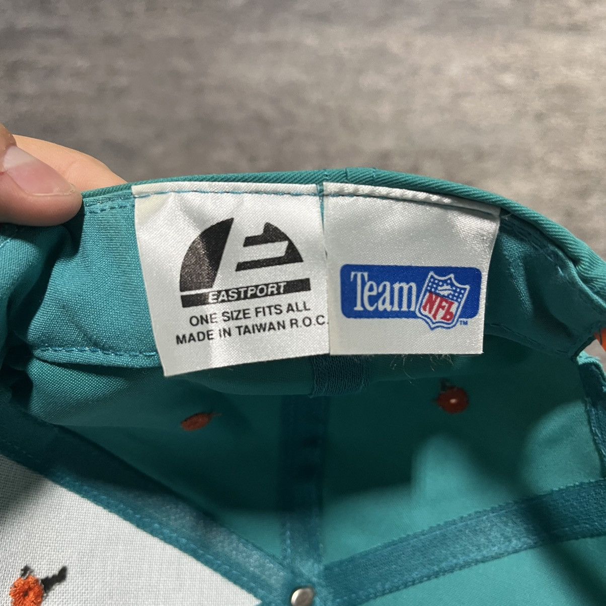 Vintage Vintage 90s Miami Dolphins Script Logo NFL Snapback Hat NEW Size ONE SIZE - 6 Thumbnail