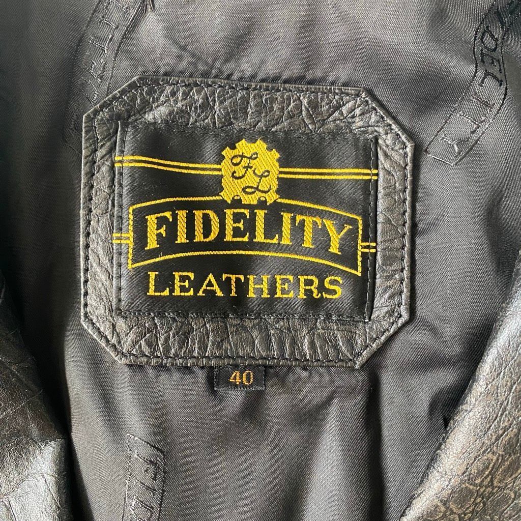 Fidelity Fidelity Leather men 40 distressed vintage 1 button leather Size US M / EU 48-50 / 2 - 6 Thumbnail