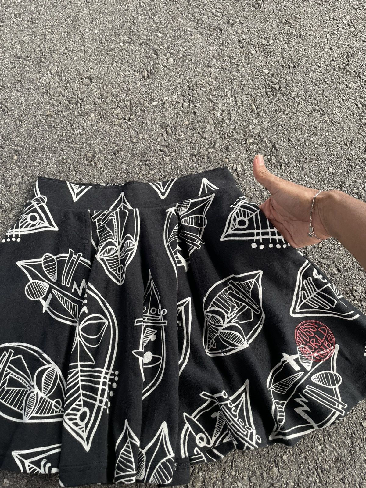 Stussy Stussy All-Over Print Flared Mini Skirt Size 27" / US 4 / IT 40 - 3 Thumbnail