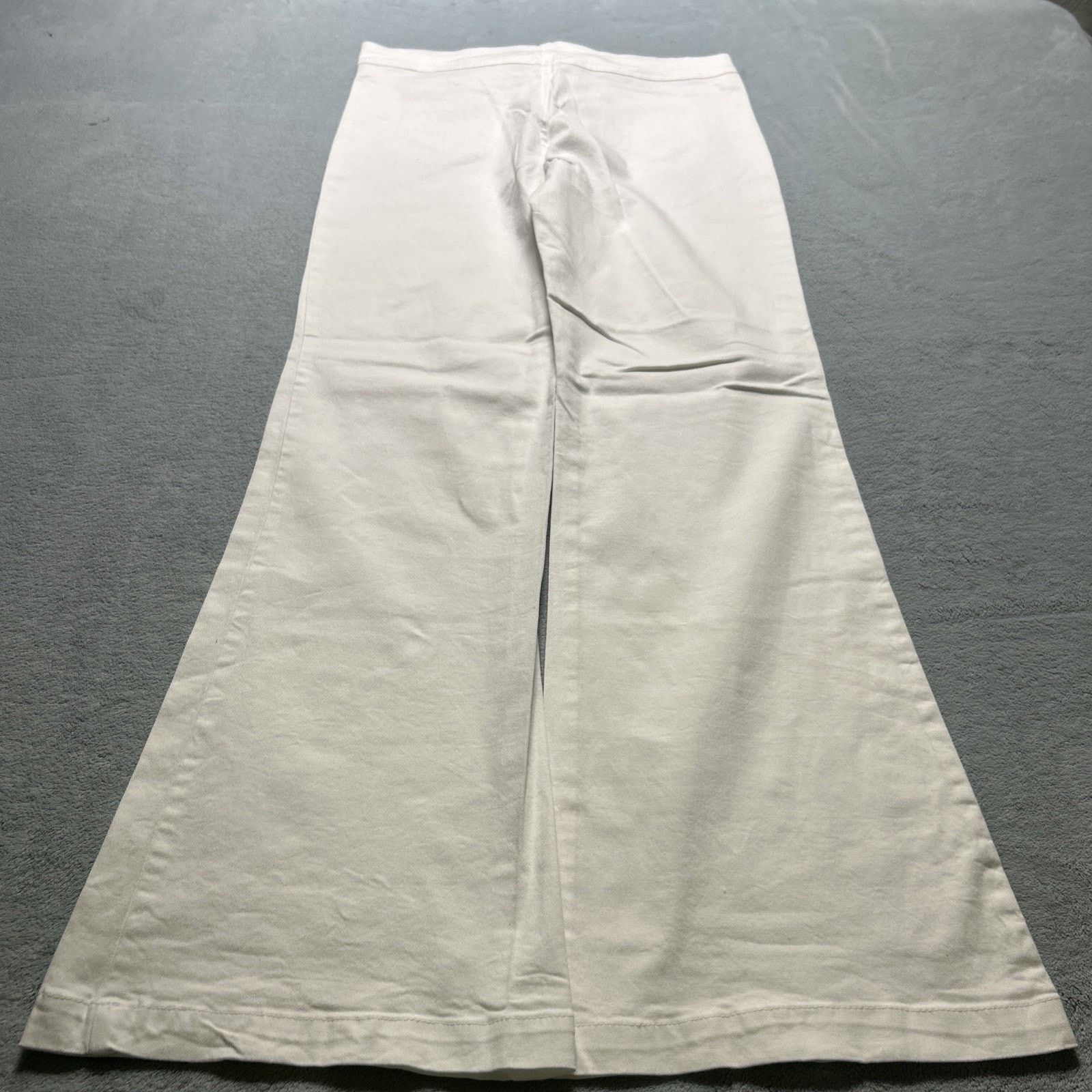 7 For All Mankind USA Beyond Baggy Dojo Pants Womens Medium 31x30 Flare Wide Size 31" - 2 Thumbnail