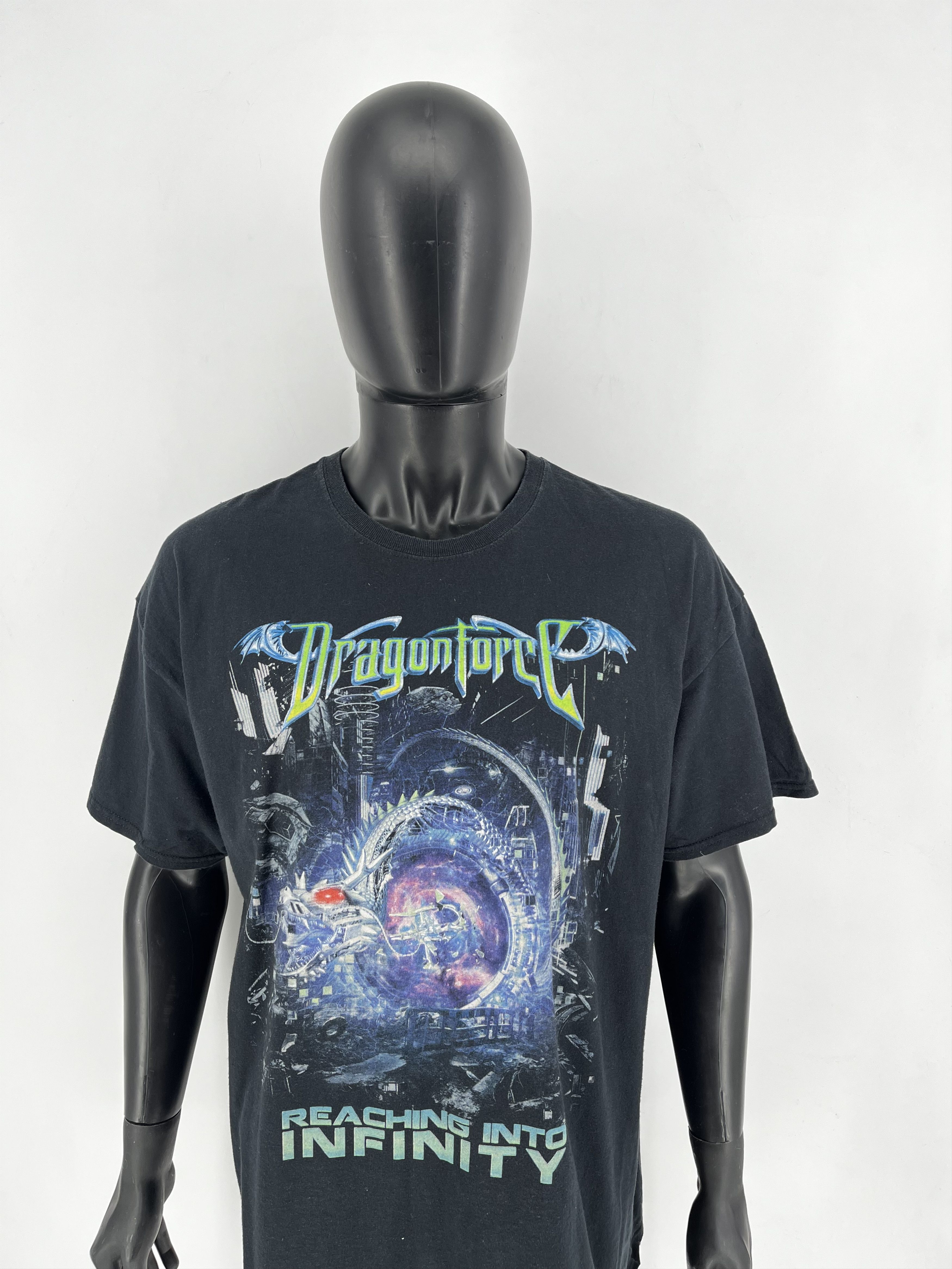 Band Tees Dragonforce Inhuman Rampage Tour Band Graphic T-Shirt Adult Size US XXL / EU 58 / 5 - 5 Thumbnail