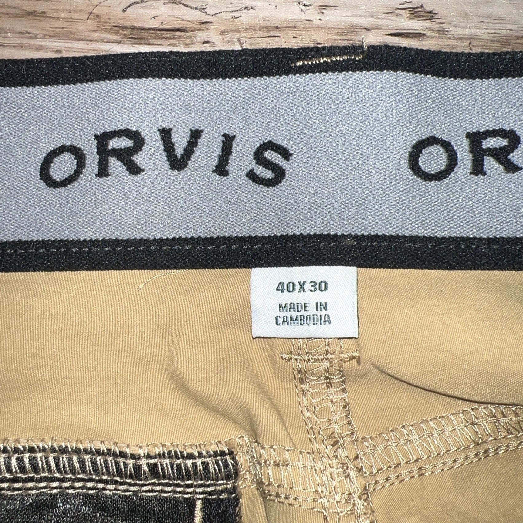 Orvis Orvis Beige Pants Mens 40x30 Chino Regular Beige Mens Straight Leg Pants Size US 40 / EU 56 - 5 Thumbnail