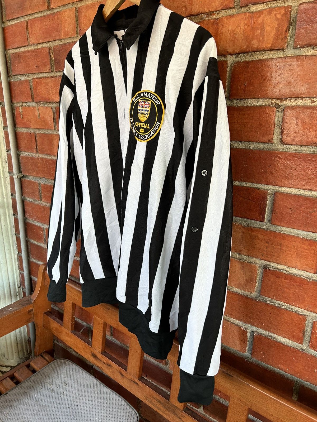 Vintage 💥 VINTAGE B.C AMATEUR HOCKEY ASSOCIATION HALF ZIPPER JERSEY. Size US XL / EU 56 / 4 - 2 Thumbnail