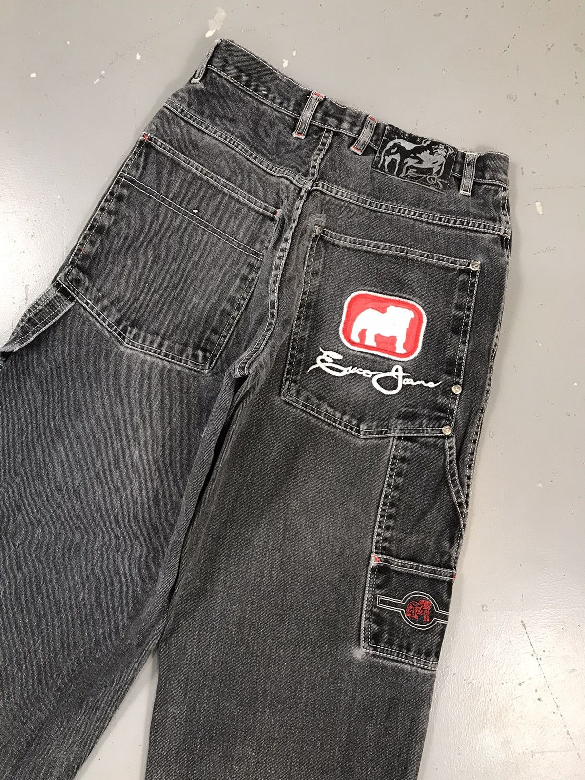 JNCO × Southpole × Vintage Vintage EXCD logo embroidered carpenter denim Size US 30 / EU 46 - 11 Thumbnail
