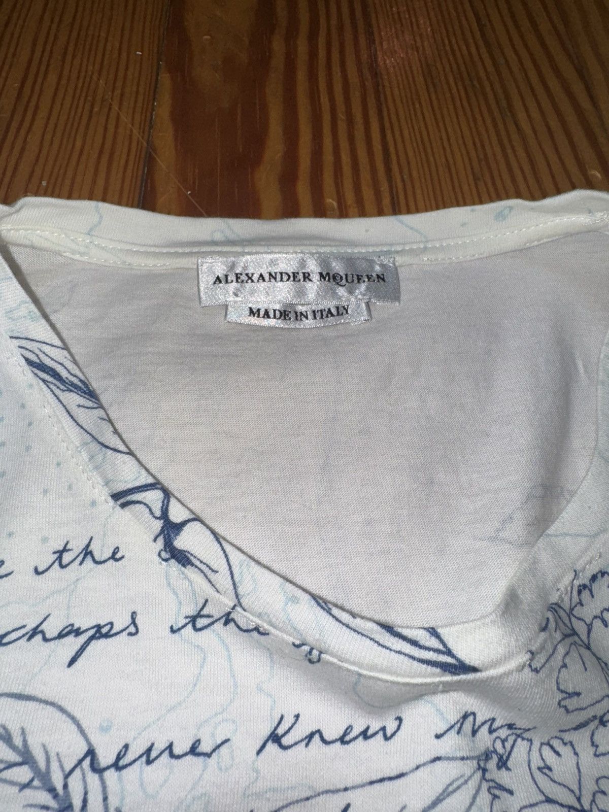 Alexander McQueen Skull & Poetry McQueen Logo Tee Size US S / EU 44-46 / 1 - 3 Thumbnail