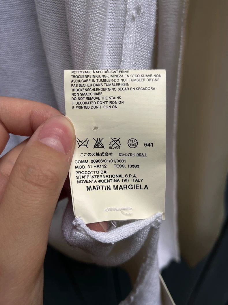 Maison Margiela Maison Margiela Silk stitching ribbon cardigan sweater Size S / US 4 / IT 40 - 7 Thumbnail