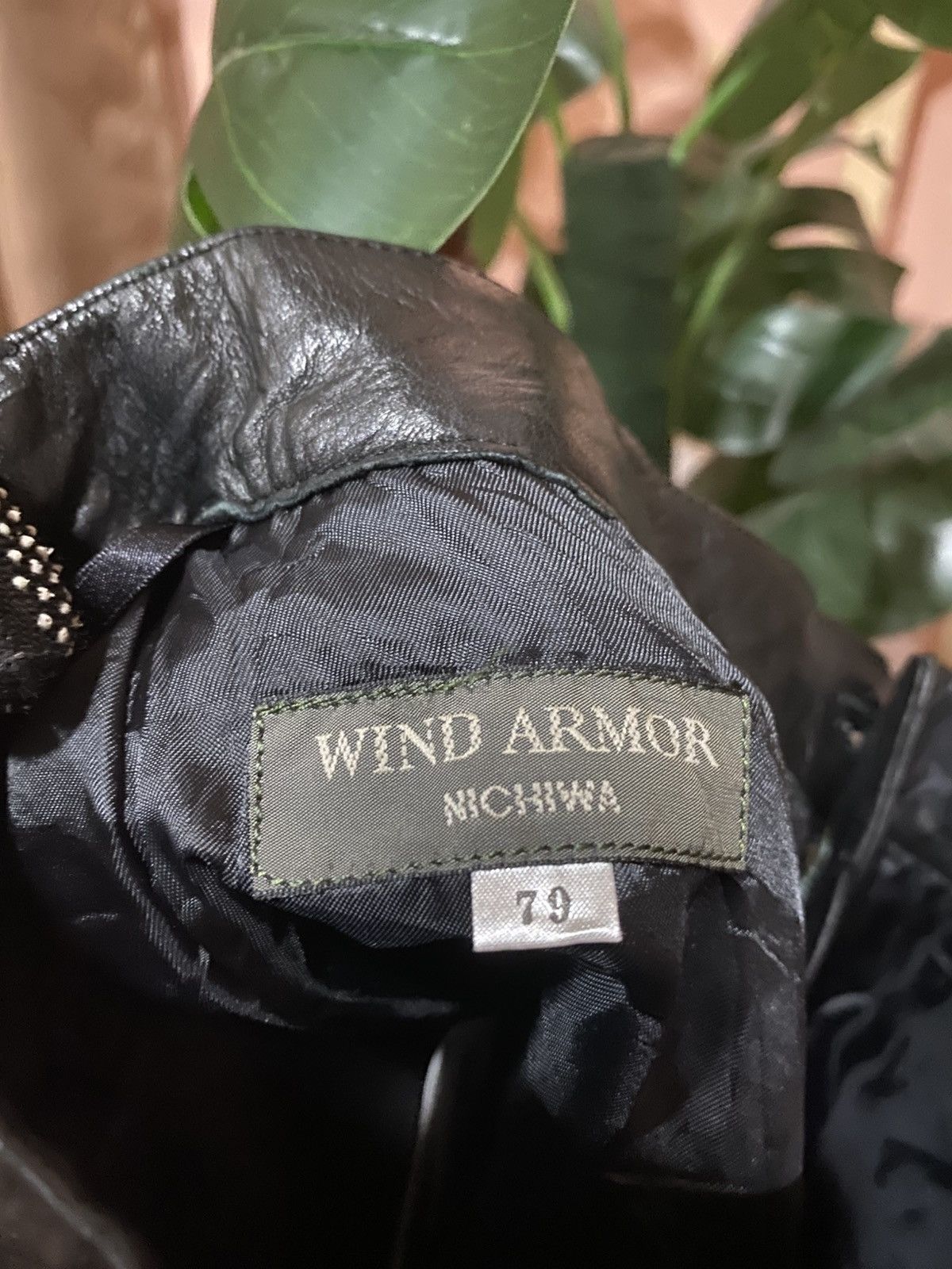 Genuine Leather Vintage WIND ARMOR Nichiwa Black Genuine American Leather Size US 27 - 13 Thumbnail