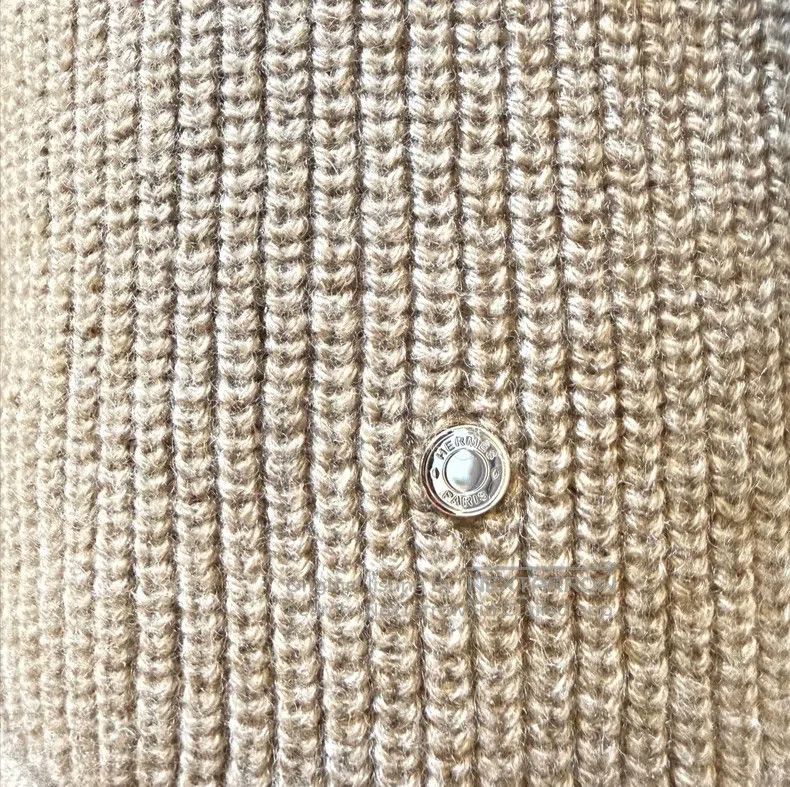 Hermes Hermes Oatmeal Cashmere Long Sleeve Sweater Size XXS / US 00 / IT 34 - 6 Thumbnail