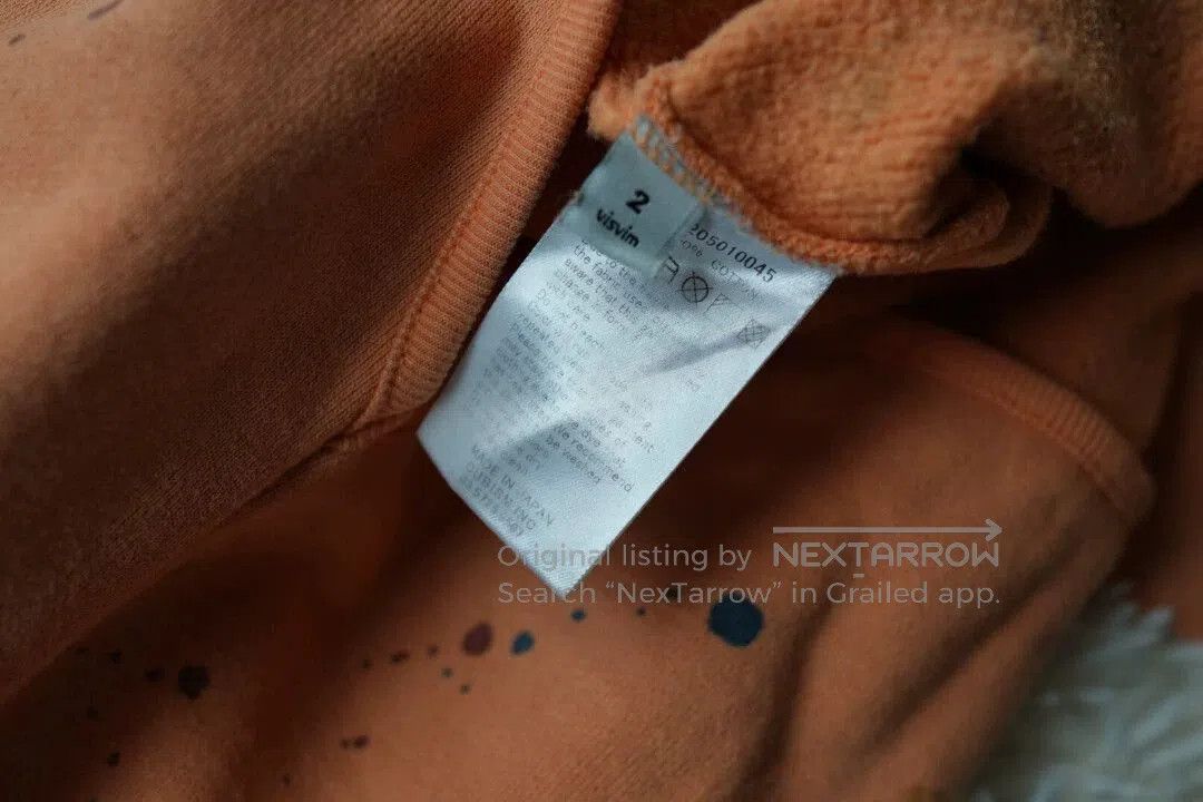 Visvim Orange Splatter Print Long Sleeve Sweatshirt. Size US M / EU 48-50 / 2 - 6 Thumbnail