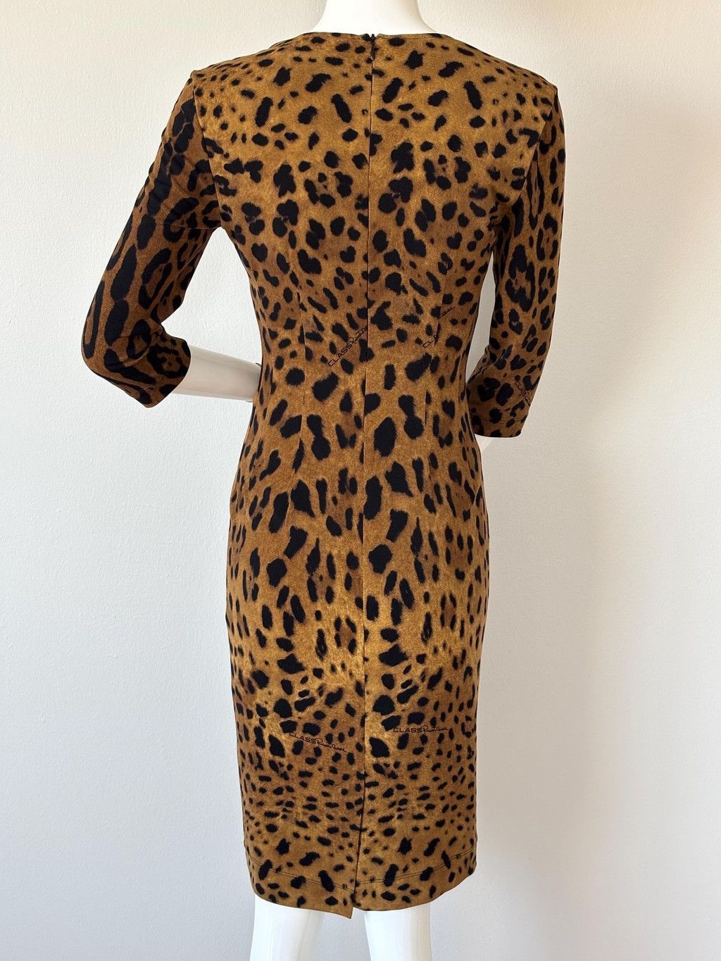Roberto Cavalli Class Roberto Cavalli Leopard Print Dress Bodycon Size S / US 4 / IT 40 - 3 Thumbnail