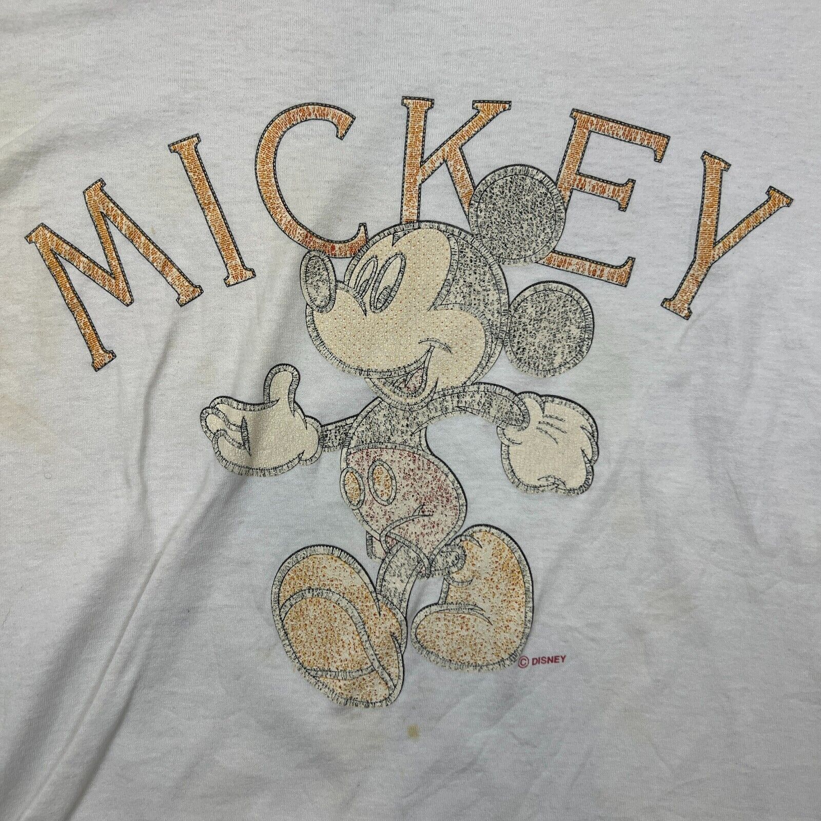 Disney × Mickey Mouse × Vintage Vintage 90s Disney Medium Mickey Mouse Cartoon Movie Tee Size US M / EU 48-50 / 2 - 3 Thumbnail