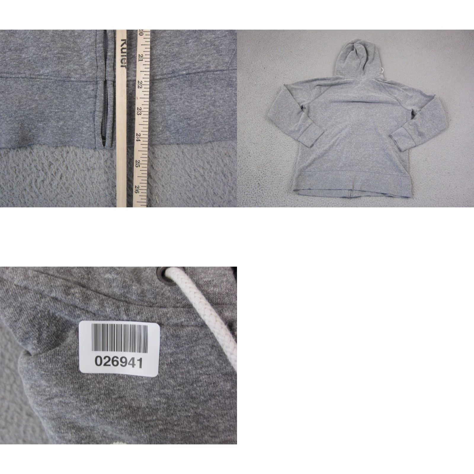 Gap GAP Hoodie Womens L Gray Logo Full Zip Fleece Sweatshirt Size L / US 10 / IT 46 - 8 Thumbnail