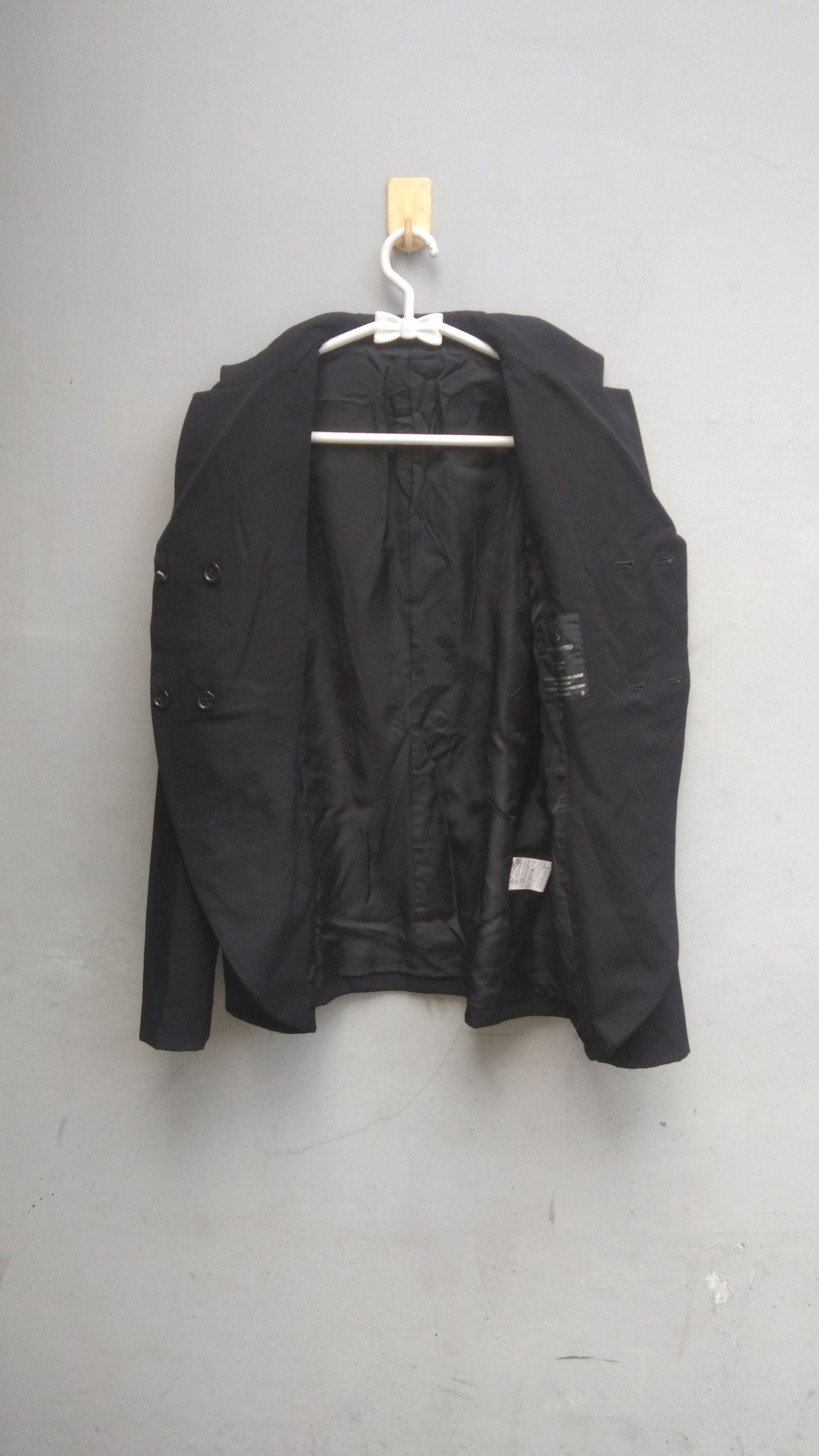 Y's Y's yohji yamamoto black blazer jacket Size M / US 6-8 / IT 42-44 - 5 Thumbnail