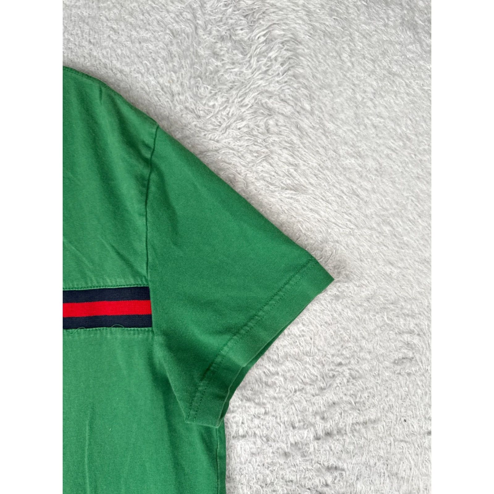 Tommy Hilfiger Tommy Hilfiger Shirt Adult Large Green 100% Cotton Crew Neck Short Sleeve READ Size US L / EU 52-54 / 3 - 2 Thumbnail