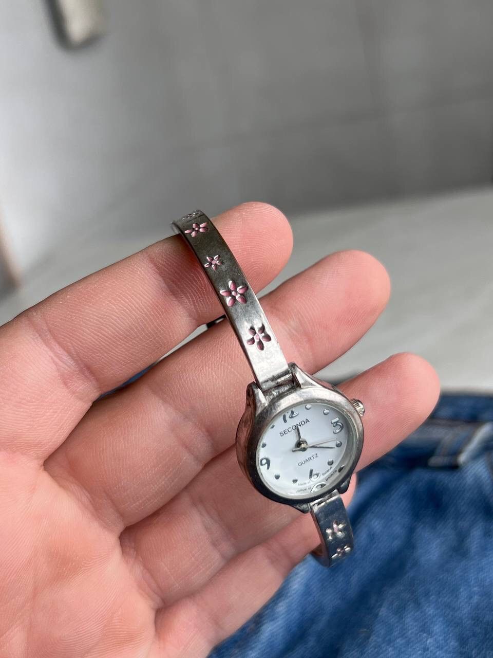 Japanese Brand × Vintage 2000S FULL FLOWERS BRACELET SILVER STEEL JAPAN WATCH SECONDA Size ONE SIZE - 2 Thumbnail