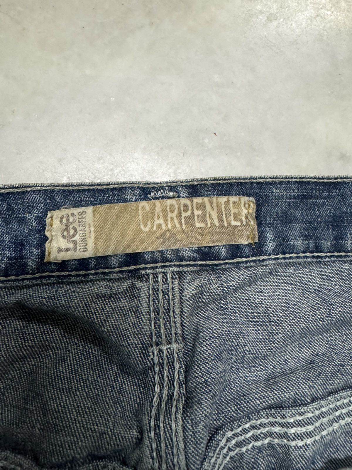 Lee BAGGY💥90s STYLE LEE DUNGAREES CARPENTER RUSTY INSANE MUDWASH Size US 32 / EU 48 - 9 Thumbnail