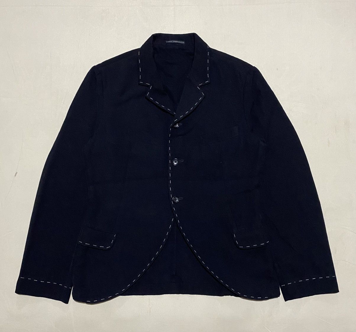 Yohji Yamamoto Y’s For Men Stitch Design Wool Tailored Blazers Size 42R - 1 Thumbnail