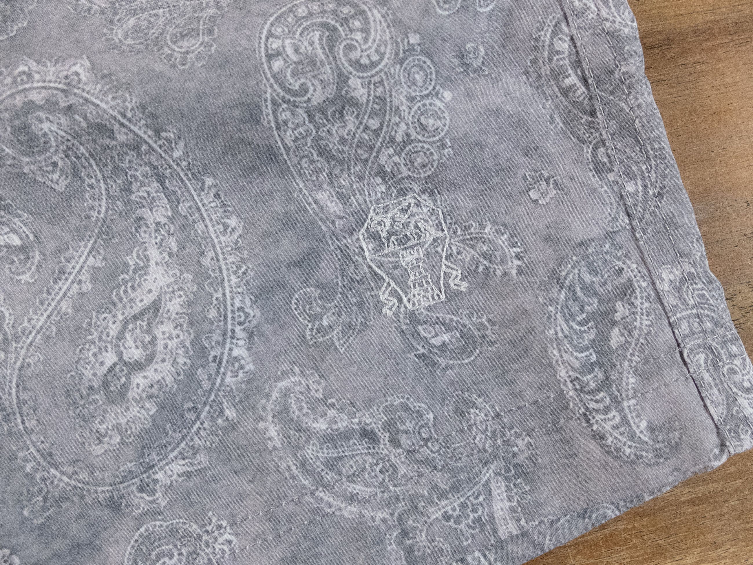 Brunello Cucinelli BRUNELLO CUCINELLI gray paisley print swim shorts Large NWT Size US 34 / EU 50 - 7 Thumbnail