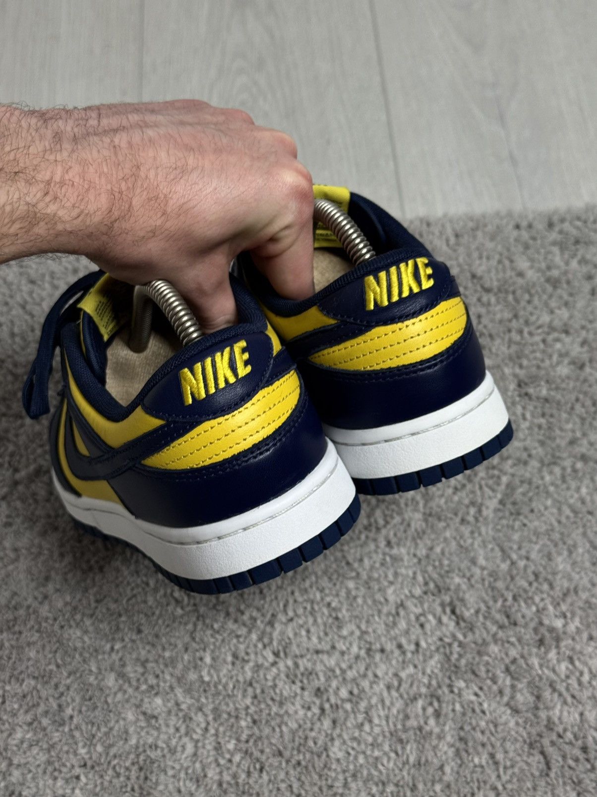 Nike Dunk Low Michigan State Varsity Maize Navy Blue DD1391