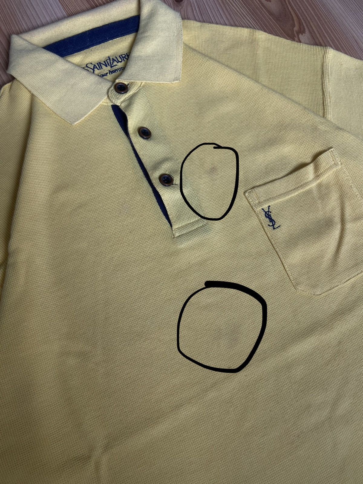 Yves Saint Laurent Vintage Polo Shirt Yves Saint Laurent Rare Item Size US XL / EU 56 / 4 - 6 Thumbnail