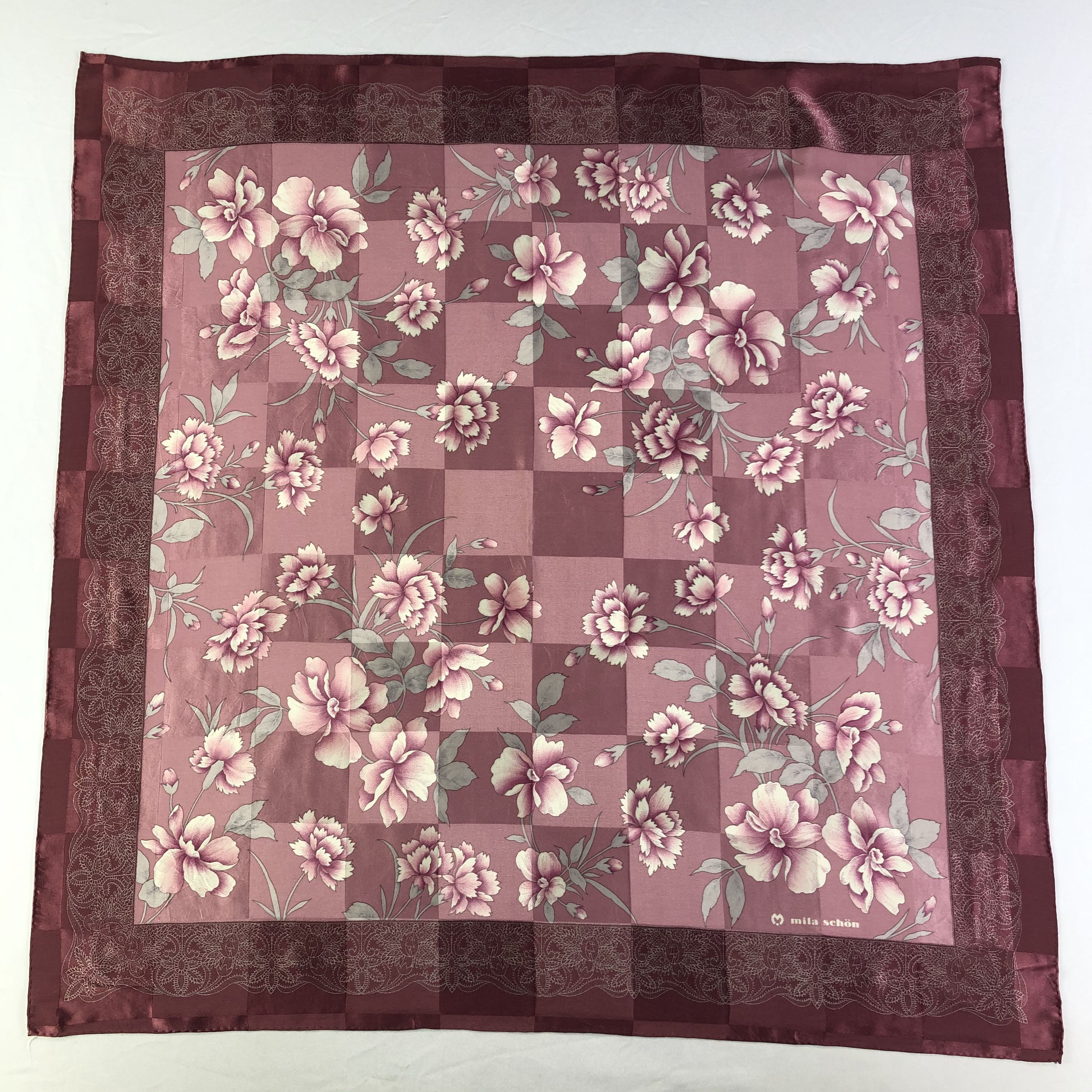 Mila Schon × Vintage Vintage Mila Schon Silk Scarf Size ONE SIZE - 2 Thumbnail