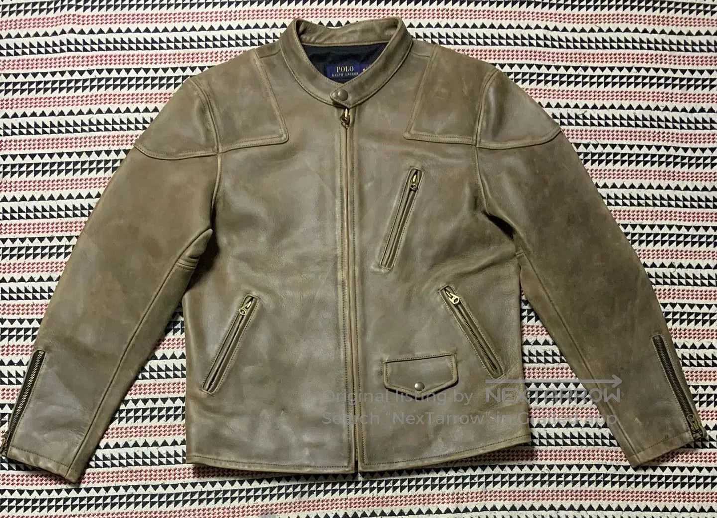 Polo Ralph Lauren POLO Leather Jacket in Brown for Men. Size US M / EU 48-50 / 2 - 1 Thumbnail