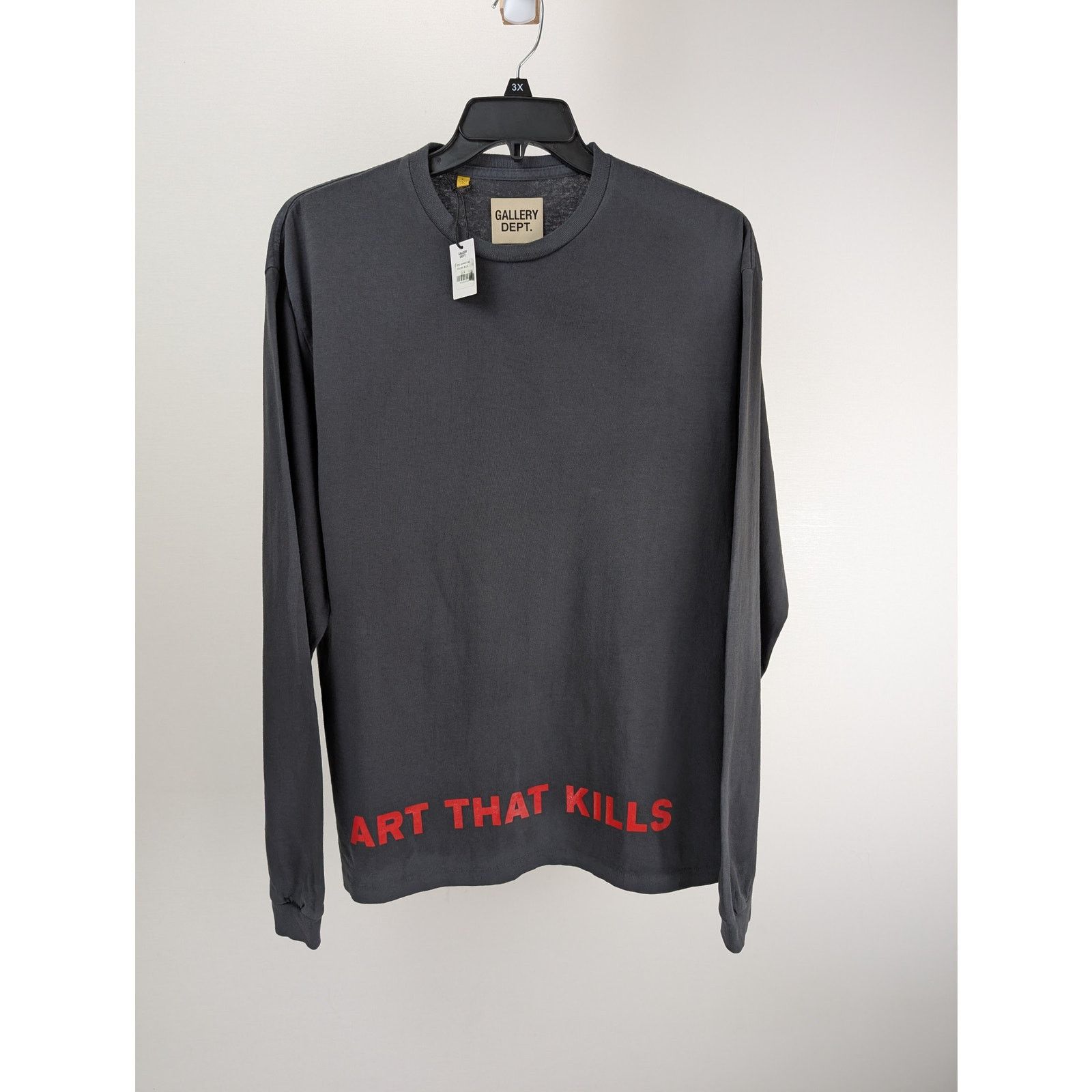 Gallery Dept. o1rshd1 Q:5 / Anarchy Long Sleeve Tee T-Shirt in Black Size US XXL / EU 58 / 5 - 7 Thumbnail