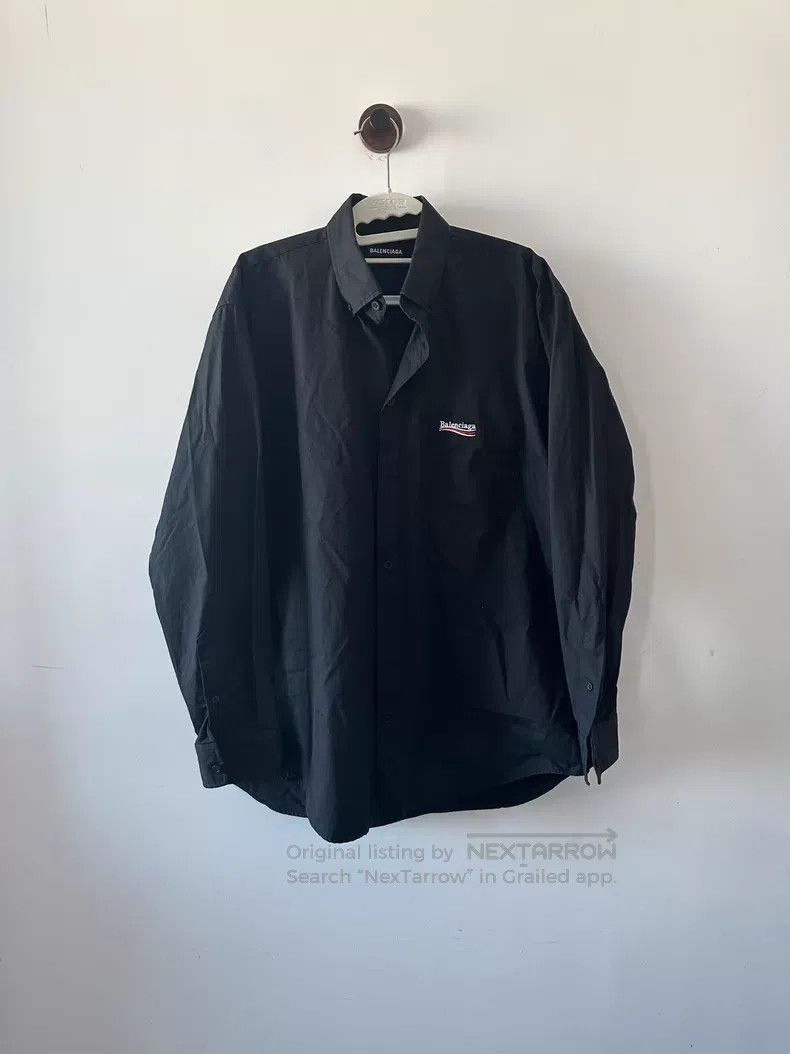 Balenciaga Balenciaga size 37 Coke Embroidered Shirt Size US S / EU 44-46 / 1 - 1 Thumbnail