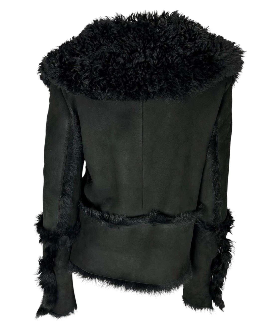 Gucci F/W 1999 SHEARLING SUEDE LEATHER JACKET BY TOM FORD Size XS / US 0-2 / IT 36-38 - 2 Thumbnail