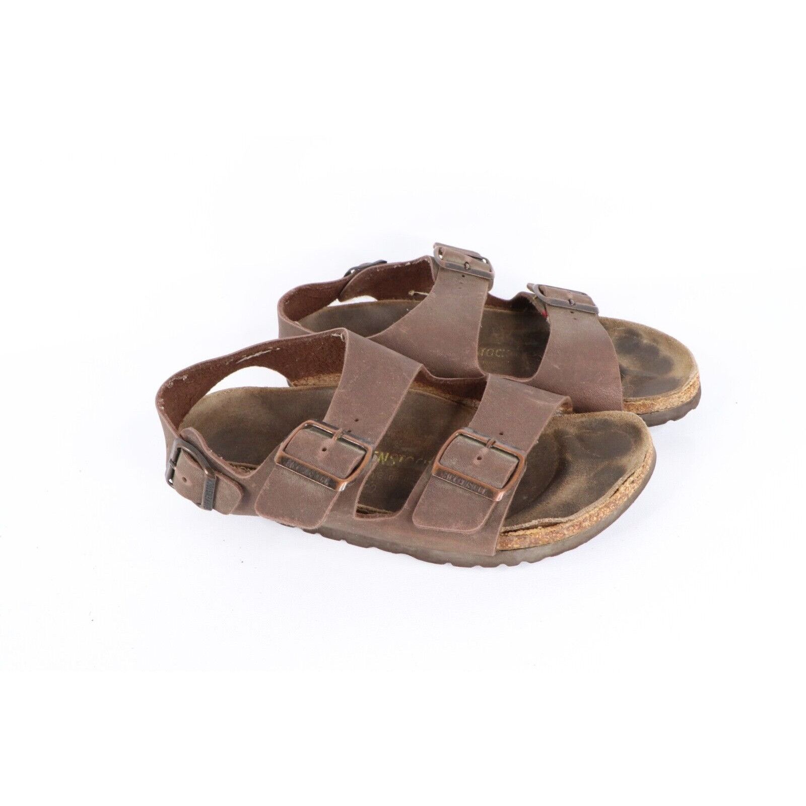 Birkenstock × Vintage Vintage Birkenstock Distressed Leather Heel Strap Sandals Size US 6 / IT 36 - 4 Thumbnail