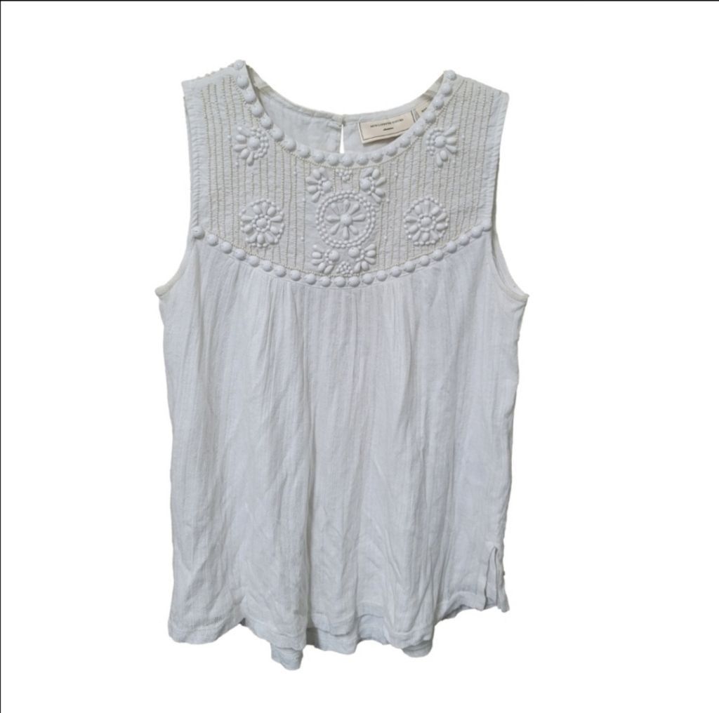 Anthropologie Anthropologie Moulinette Soeurs Vêtements Beaded Tank Size XS / US 0-2 / IT 36-38 - 4 Thumbnail