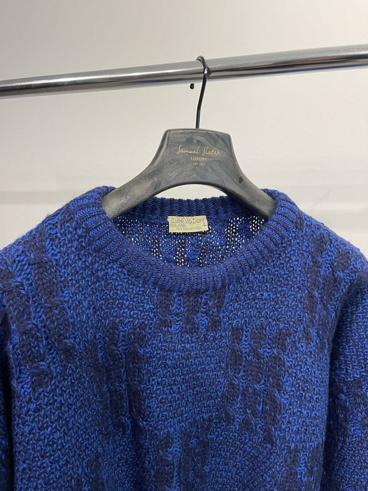 Carraig Donn Vintage Carraig Donn 100% Pure New Wool Sweater Ireland L Size US L / EU 52-54 / 3 - 4 Thumbnail