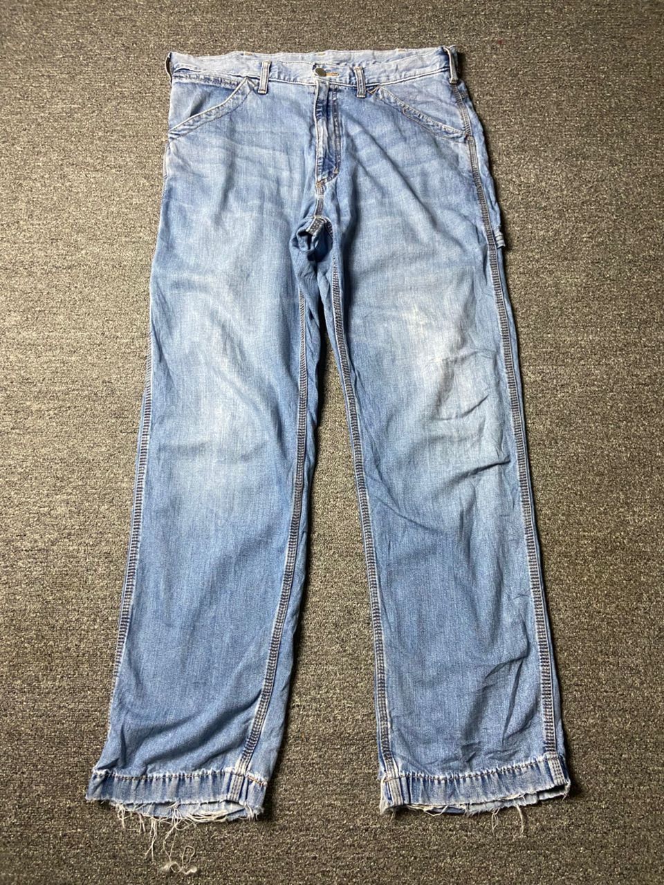 GU GU Brand Distressed Carpenter Jeans (175) Size US 35 - 1 Thumbnail
