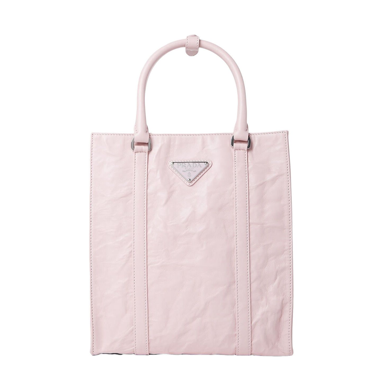 Prada PRADA Pink Leather Tote Bag New Size ONE SIZE - 1 Thumbnail