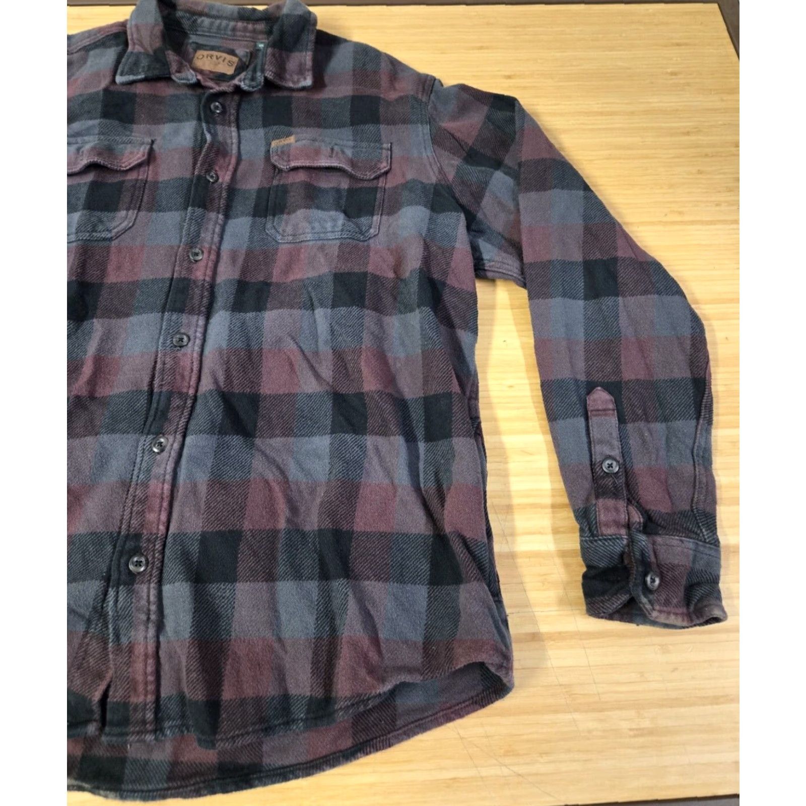 Orvis Orvis Mens Thick Heavy Flannel Button-Down Shirt 2XL Plaid Multicolor Button-Up Long Sleeve Mens Size US XXL / EU 58 / 5 - 2 Thumbnail