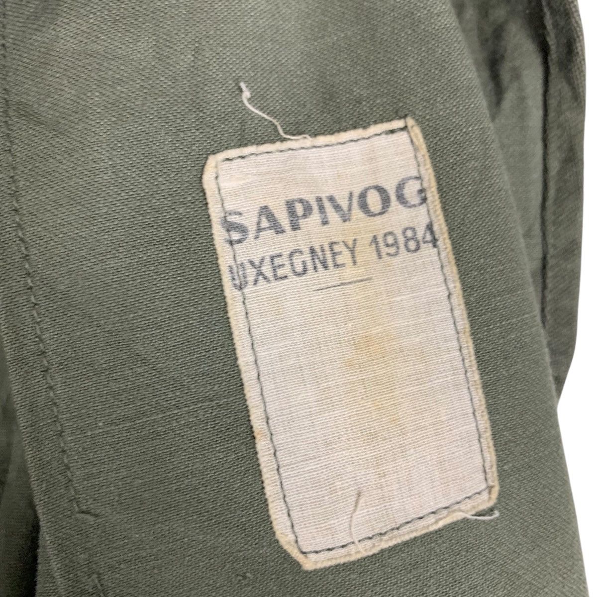 Vintage SAPIVOX UXEGNEY 1984 How’s Life Logo Army Jacket #1511-C68 Size US M / EU 48-50 / 2 - 16 Thumbnail