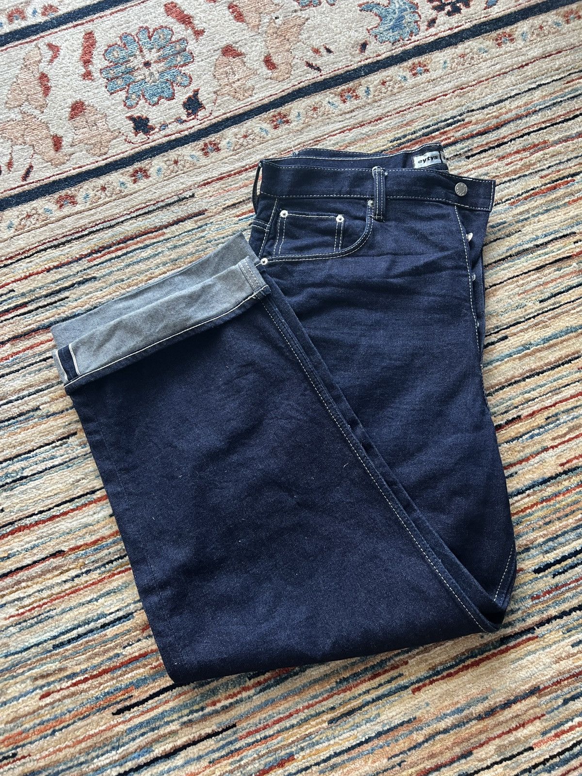 Eytys H&M EYTYS BAGGY JEANS SELVEDGE Size US 36 / EU 52 - 2 Thumbnail